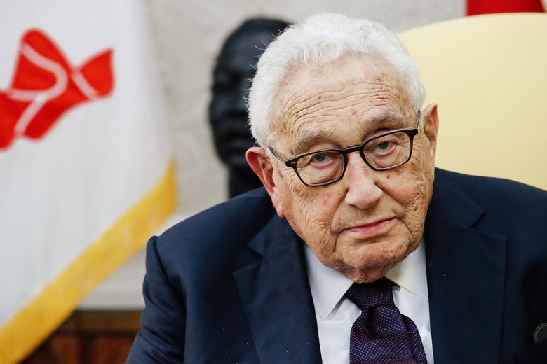 Former Secretary of State Henry Kissinger meets with President Donald Trump in the Oval Office on Oct. 10, 2017, in Washington.